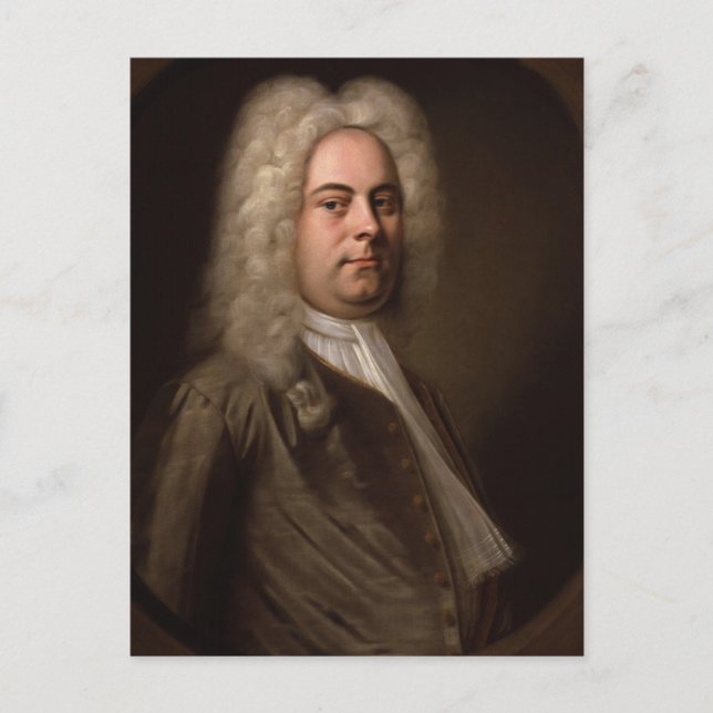 George Frideric Hanel by Balthasar Denner Postcard (Front)