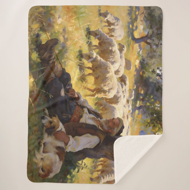 George (Geṓrgios) – “What Remains” Sherpa Blanket (Front)