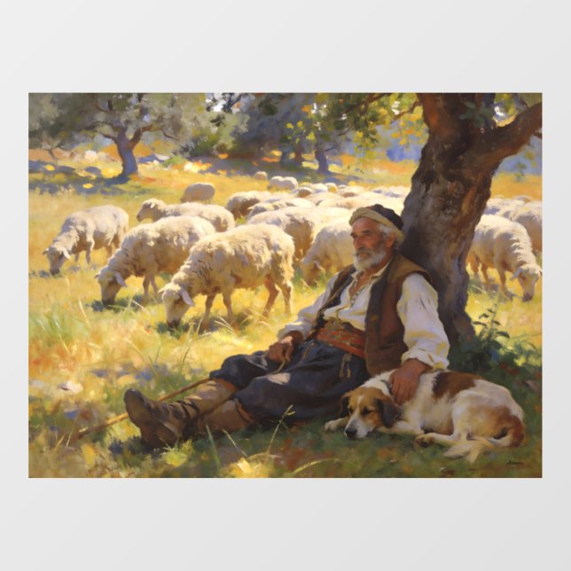 George (Geṓrgios) – “What Remains” Window Cling (Sheet)