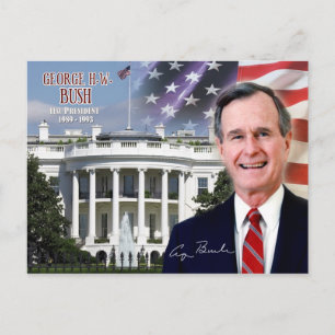 George H. W. Bush - 41st President of the U.S. Postcard