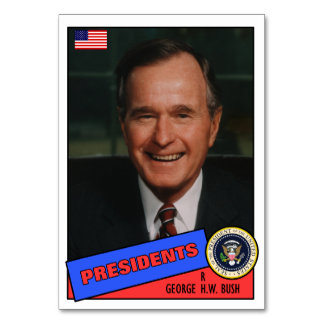 George H.W. Bush Baseball Card