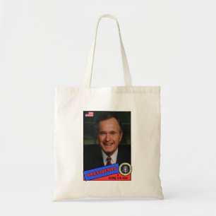 George H.W. Bush Baseball Card Tote Bag