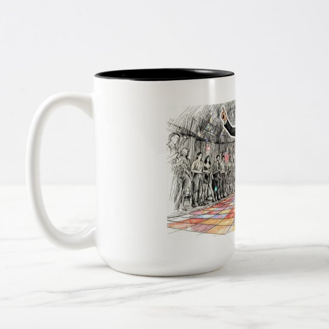 George Hamilton (Resident evil outbreak) Two-Tone Coffee Mug (Left)