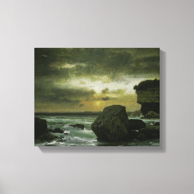 George Inness - A Marine Canvas Print (Front)