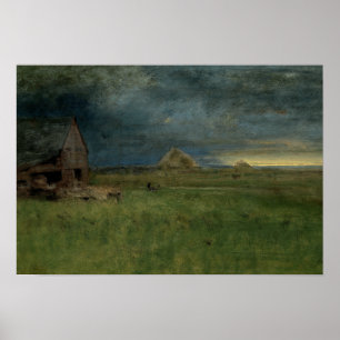 George Inness - The Lonely Farm, Nantucket Poster