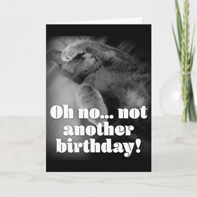 George la carte d'anniversaire de chat (Devant)