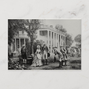 George & Martha, carte d'invitation/note de Mount