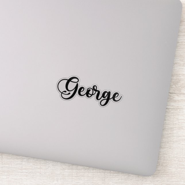 George Name - Handwritten Calligraphy (Detail)
