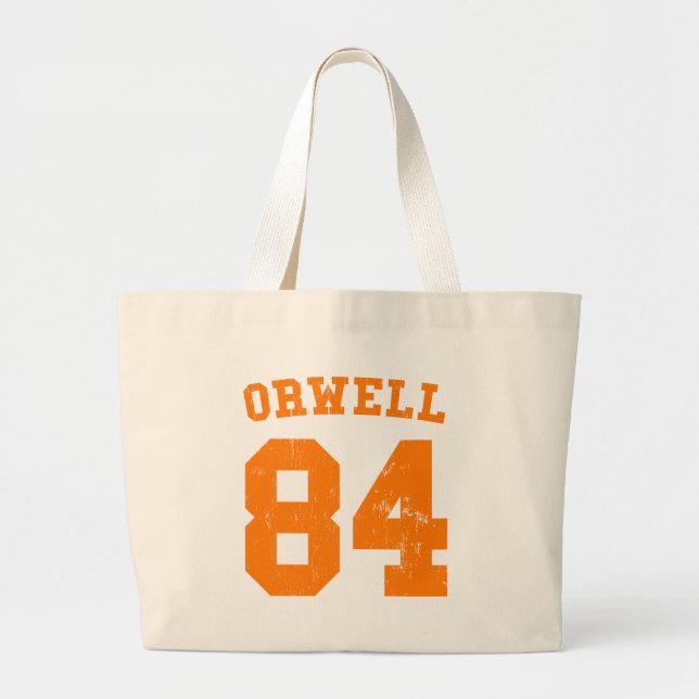 George Orwell 1984 Jersey Tote Bag (Front)