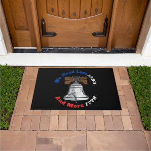 George Orwell 1984 vs America 1776 Doormat