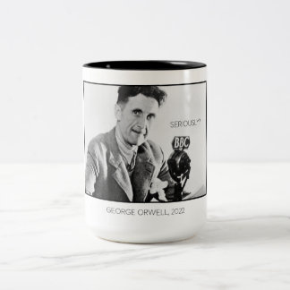 George Orwell Lives | Social Reject | Two-tone Mug