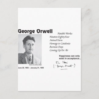 George Orwell Postcard