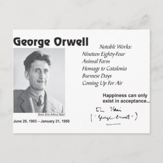 George Orwell Postcard