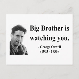 George Orwell Quote 5b Postcard