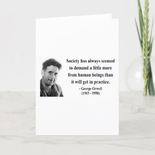 George Orwell Quote 8b Card