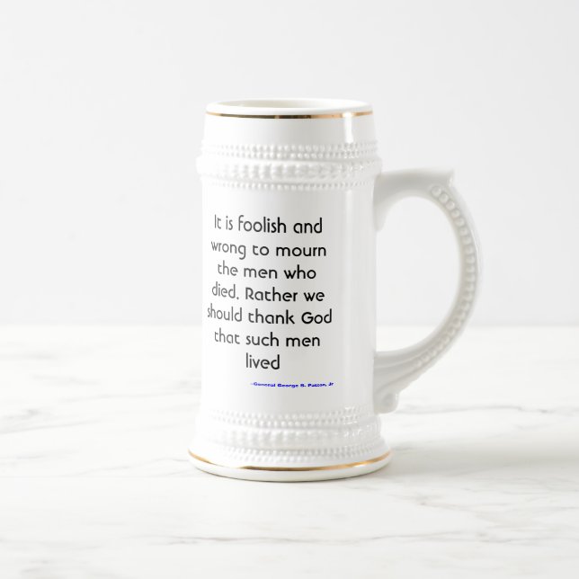 George Patton Beer Stein (Right)