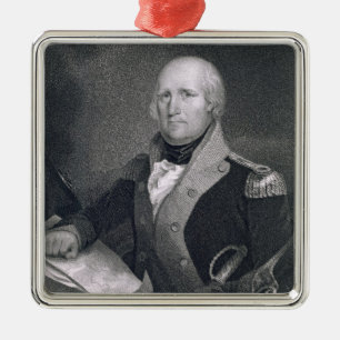 George Rogers Clark (1752-1818) engraved by Thomas Metal Ornament