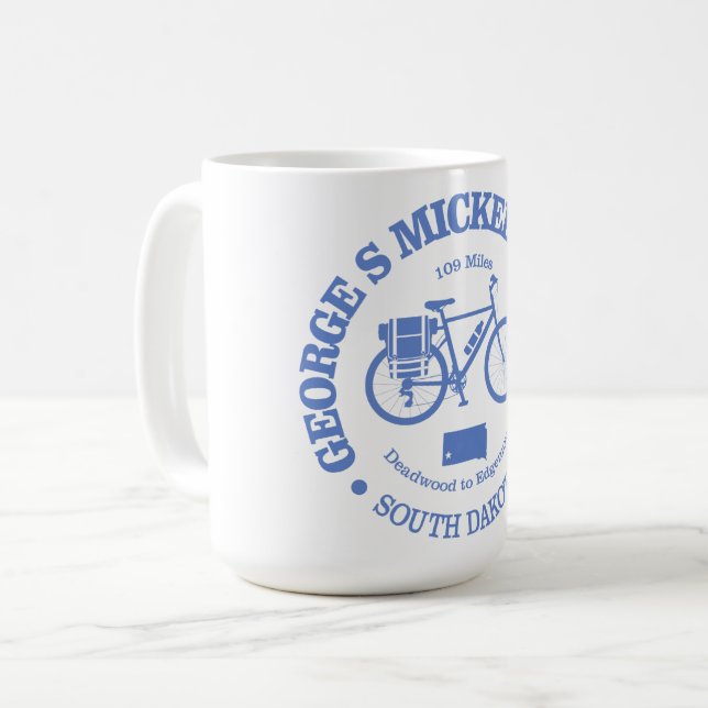 George S Mickelson Trail (cycling) Coffee Mug (Front Left)