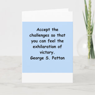 george s patton quote card