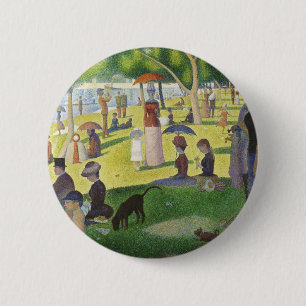 George Seurat A Sunday on La Grande Jatte Famous 2 Inch Round Button