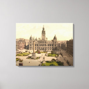 George Square, Glasgow, Scotland wrapped canvas
