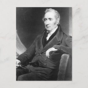 George Stephenson, engraved by Charles Turner Postcard