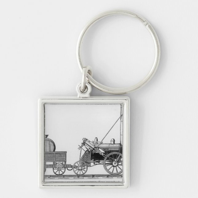George Stephenson's Locomotive, 'Rocket', 1829 Keychain (Front)
