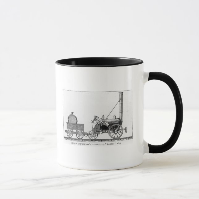 George Stephenson's Locomotive, 'Rocket', 1829 Mug (Right)