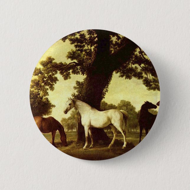 George Stubbs 2 Inch Round Button (Front)