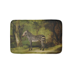 George Stubbs   A Zebra, 1763 (oil on canvas) Bath Mat