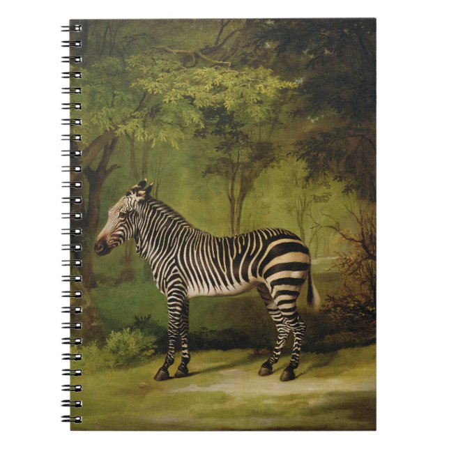 George Stubbs | A Zebra, 1763 (oil on canvas) Notebook (Front)
