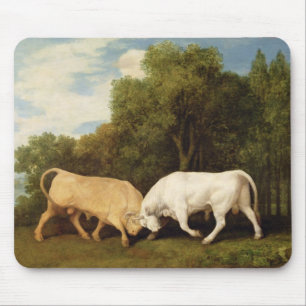 George Stubbs Bulls Fighting, 1786 (oil on panel Mouse Pad