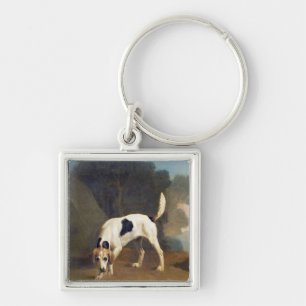George Stubbs Foxhound on the Scent, c.1760 (oil Keychain