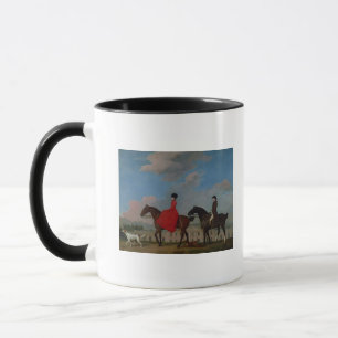 George Stubbs   John and Sophia Musters riding at  Mug