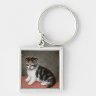 George Stubbs Miss Ann White's Kitten, 1790 Keychain