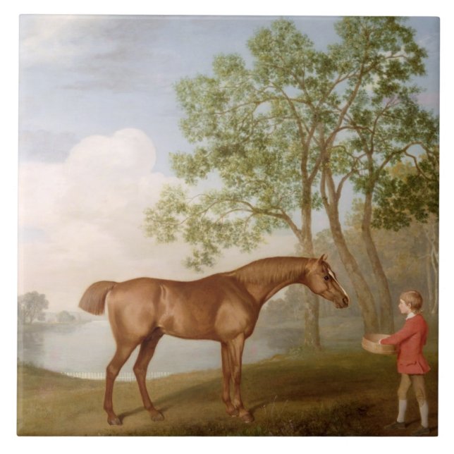 George Stubbs | Pumpkin with a Stable-Lad, 1774 (o Tile (Front)