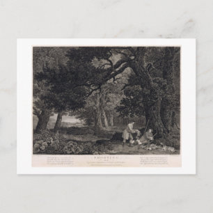 George Stubbs Shooting, plate 4, engraved by Wil Postcard
