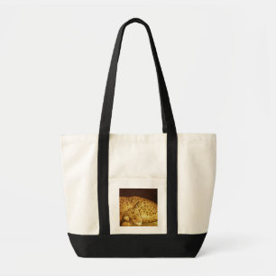 George Stubbs Sleeping Leopard, 1777 (enamel on Tote Bag
