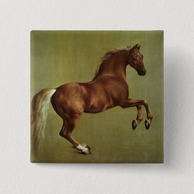 George Stubbs | Whistlejacket, 1762 2 Inch Square Button (Front)