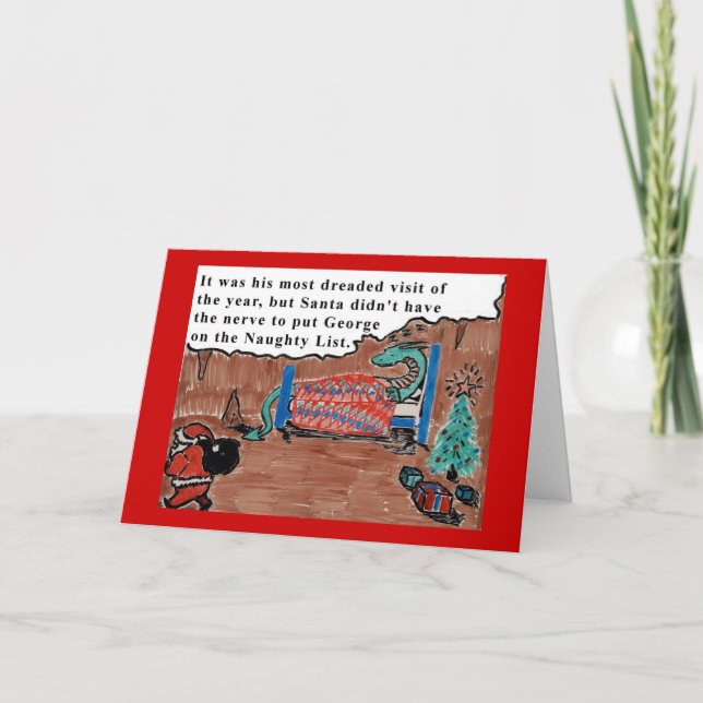 George the Dragon Holiday Card (Front)