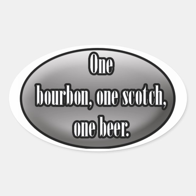 George Thorogood Oval Sticker (Front)