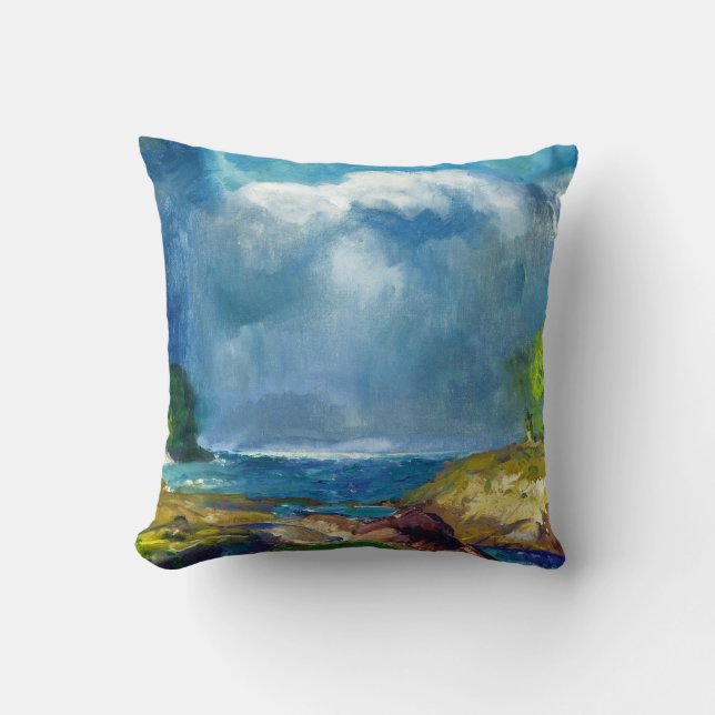 George W. Bellows, The Coming Storm, Throw Pillow (Front)