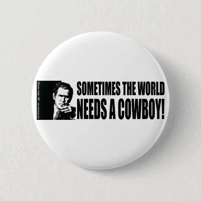 George W Bush 2 Inch Round Button (Front)