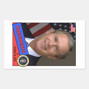George W. Bush Baseball Card Sticker