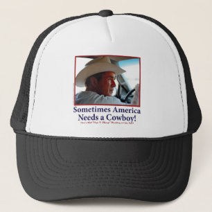 George W Bush dans le casquette de cowboy