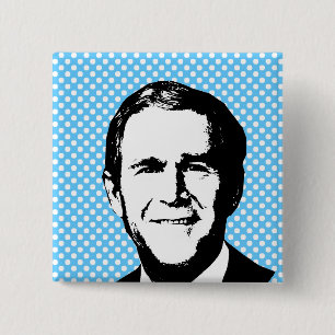 George W Bush Gear 2 Inch Square Button