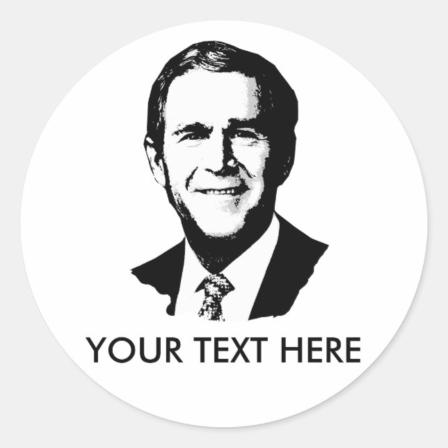 George W Bush Gear Classic Round Sticker (Front)