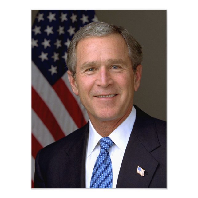 George W. Bush official portrait Photo Print (Front)