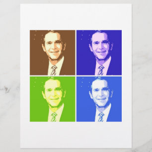 George W Bush Pop Art Flyer