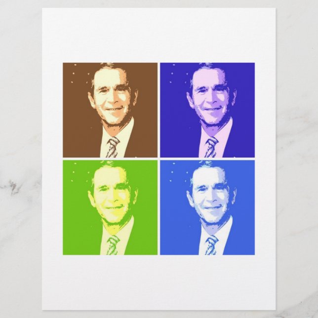 George W Bush Pop Art Flyer (Front)